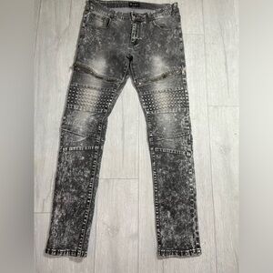 CJ Black premium men jeans 32x32 grey acid  washed  skinny flex .